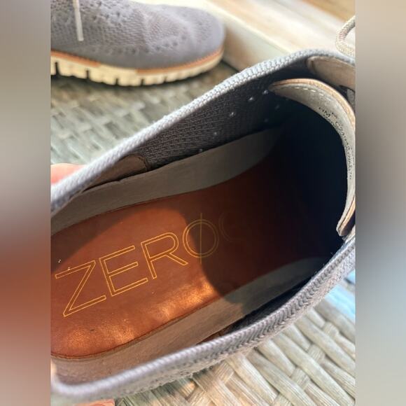 Cole Haan Men's Zero Grand Gray Knit Oxfords Size 10. ZeroGrand - Picture 10 of 11